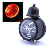 Single Bell Alarm Clock, Black