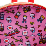 10" Sanrio : Hello Kitty & Friends Carnival Faux Leather Mini Backpack Bag Loungefly