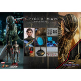 1:6 Marvel Spider-Man : No Way Home - Spider Man Black & Gold Suit Figure MMS604 Hot Toys