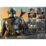 1:4 Star Wars : The Mandalorian - Mandalorian & The Child Baby Yoda Figure QS016 Hot Toys