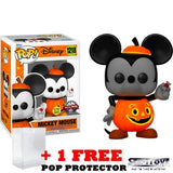 Disney - Mickey Mouse as Halloween PumpkinGlow in the Dark #1218 Pop Vinyl Funko Exclusive