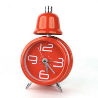 Single Bell Alarm Clock, Red