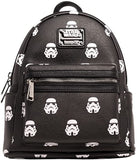 10" Star Wars - Stormtrooper AOP Faux Leather Mini Backpack Bag Loungefly Exclusive