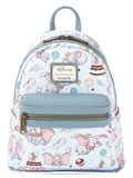 10" Disney - Dumbo AOP Faux Leather Mini Backpack Bag Loungefly Exclusive