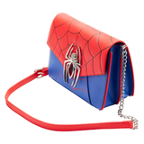 11" Marvel : Spider-Man - Colour Block Faux Leather Crossbody Bag Loungefly