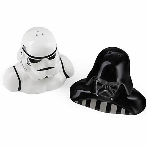 Star Wars Darth Vader Stormtrooper Ceramic Salt and Pepper Set www
