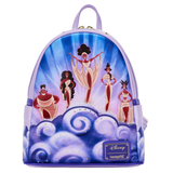 10" Disney : Hercules - Muses Clouds Faux Leather Mini Backpack Bag Loungefly