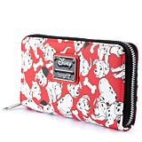 6" Disney 70th Anniversary Collection : 101 Dalmatians - Puppies Faux Leather Zip Around Wallet Loungefly