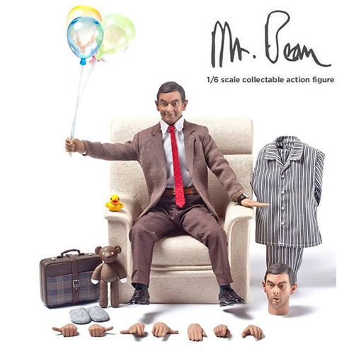 1:6 Officialy Licensed Mr BEAN Figure (2 Headsculpts + 2 Outfits) ZcWorld (EX-DISPLAY AS_IS)