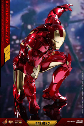Iron Man Mark Hot Toys Diecast 1/6 Iron Man Mark IV Suit Up Gantry