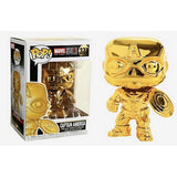 Marvel Studios The First 10 Years - Captain America Gold Chrome #377 Pop Vinyl Funko Exclusive