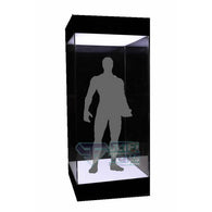 1:6 Figure Clear Acrylic Display Case / Box with USB Powered LEDs for Hot Toys