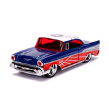 1:32 Marvel : Captain America - Falcon 1957 Chevy Bel-Air Hollywood Ride Jada Toys
