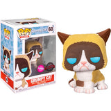 Icons : Grumpy Cat - Grumpy Cat Flocked #60 Pop Vinyl Figure Funko Exclusive