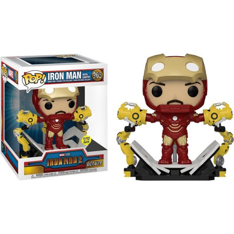 6" Marvel : Iron Man 2 - Iron Man Mark IV with Gantry Glow in the Dark Deluxe Pop Vinyl Figure Funko Exclusive