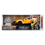 1:24 Transformers 5 : The Last Knight - Diecast Bumblebee 2016 Chevy Camaro Hollywood Rides with Coin Jada Toys