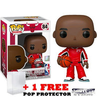NBA : Chicago Bulls - Michael Jordan in Red Warm-up Suit #84 Pop Vinyl Funko Exclusive