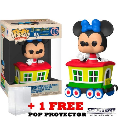 Disneyland 65th Anniversary - Minnie Mouse on the Casey JR. Circus Train Attraction #06 Pop Vinyl Figure Funko Exclusive
