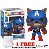 Marvel - Capwolf #882 Pop Vinyl Figure SDCC Funkon 2021 Funko Exclusive