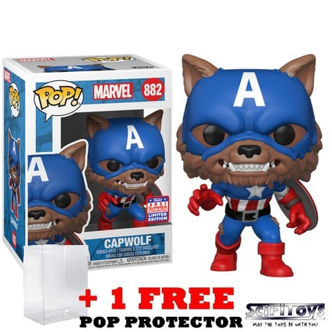 Marvel - Capwolf #882 Pop Vinyl Figure SDCC Funkon 2021 Funko Exclusive