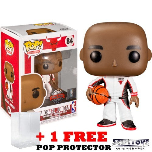 NBA Chicago Bulls Michael Jordan White Warm up Suit 84 Pop Vinyl Funko –  www.scifi-toys.com