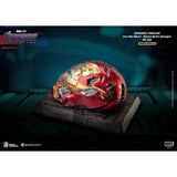 8" Marvel Avengers 4 : Endgame - Light Up Iron Man Mark L 50 Helmet Battle Damaged Master Craft Statue MC-038 Beast Kingdom