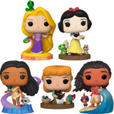 Disney Ultimate Princess - Moana Pocahontas Snow White Cinderella & Rapunzel Pop Vinyl Figure Funko Bundle Set of 5