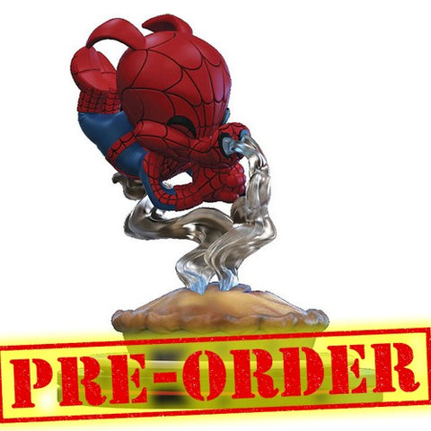 (PREORDER) 4" Spider-Man - Spider-Ham Diorama Q-Fig Vinyl Figure Quantum Mechanix