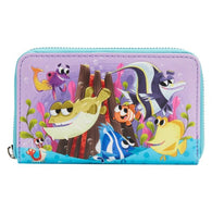 4" Disney : Finding Nemo - Fish Tank Faux Leather Zip Around Wallet Loungefly