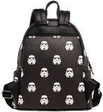 10" Star Wars - Stormtrooper AOP Faux Leather Mini Backpack Bag Loungefly Exclusive