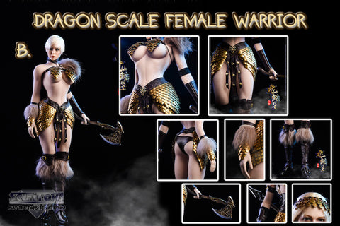 1:6 Dragon Scale Female Warrior Custom Figure Suit Set (Outfit Only)
