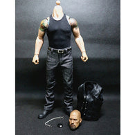 1:6 Fast and Furious - Dwayne Johnson Male Custom Figure Set Wolfking (Outfit and Headsculpt Only)