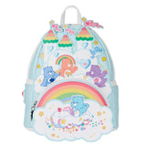 10" Care Bears 40th Anniversary Care-A-Lot Castle Faux Leather Mini Backpack Bag Loungefly