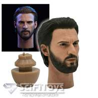 1:6 Avengers : Infinity War - Steve Roger Captain America Custom Male Head Sculpt with Neck Peg