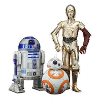 1:10 Star Wars : The Force Awakens - R2-D2 & C-3PO & BB-8 3 Pack Statues ARTFX+ Kotobukiya