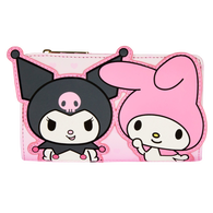 4" Sanrio - My Melody & Kuromi Faux Leather Flap Wallet Loungefly