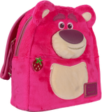 10" Disney : Toy Story 3 - Lotso Bear Strawberry Scented Plush Mini Backpack Bag Loungefly
