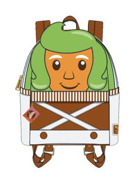 10" Charlie and the Chocolate Factory - Oompa Loompa Faux Leather Mini Backpack Bag Loungefly US Exclusive