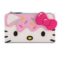 4" Sanrio - Hello Kitty Sweet Treats Cupcake Faux Leather Flap Wallet Loungefly