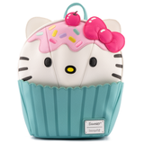 10" Sanrio - Hello Kitty Sweet Treats Cupcake Faux Leather Mini Backpack Bag Loungefly