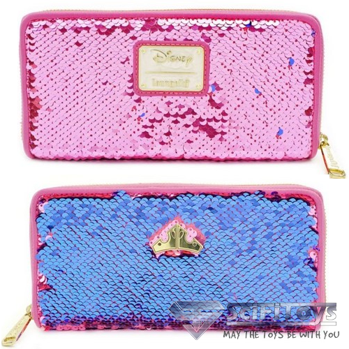 Loungefly Disney Princess Sleeping Beauty Reversible Sequin Zip Wallet