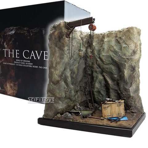 1:6 The Cave Action Figure Wall Diorama with Tools STANDARD / DELUXE with Tony Stark Oufit Set Exclusive to SCIFITOYS
