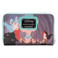 4" Disney : The Little Mermaid - Scenes Faux Leather Zip Around Wallet Loungefly
