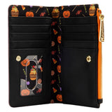 4" Disney : Winnie the Pooh - Halloween Group Glow in the Dark Faux Leather Flap Wallet Loungefly